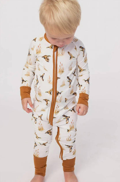 Fall Zipper Sleeper Romper