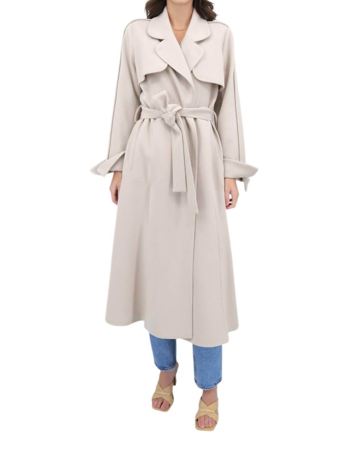Mi Jong Lee - Contrast Bias Trench Coat - Rack Hunt -