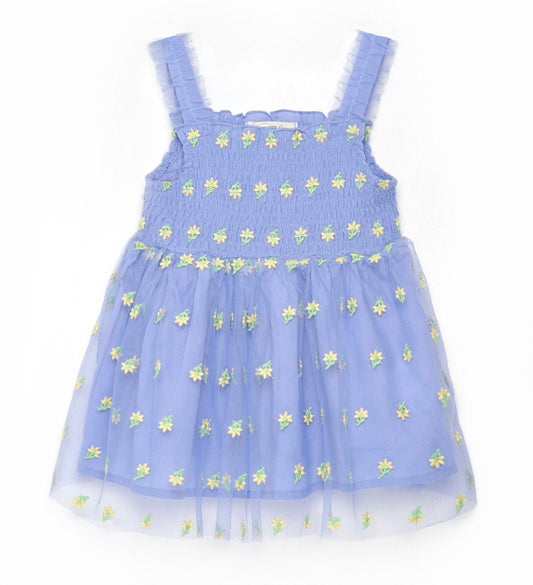 Girl's All Over Embroidery Dress