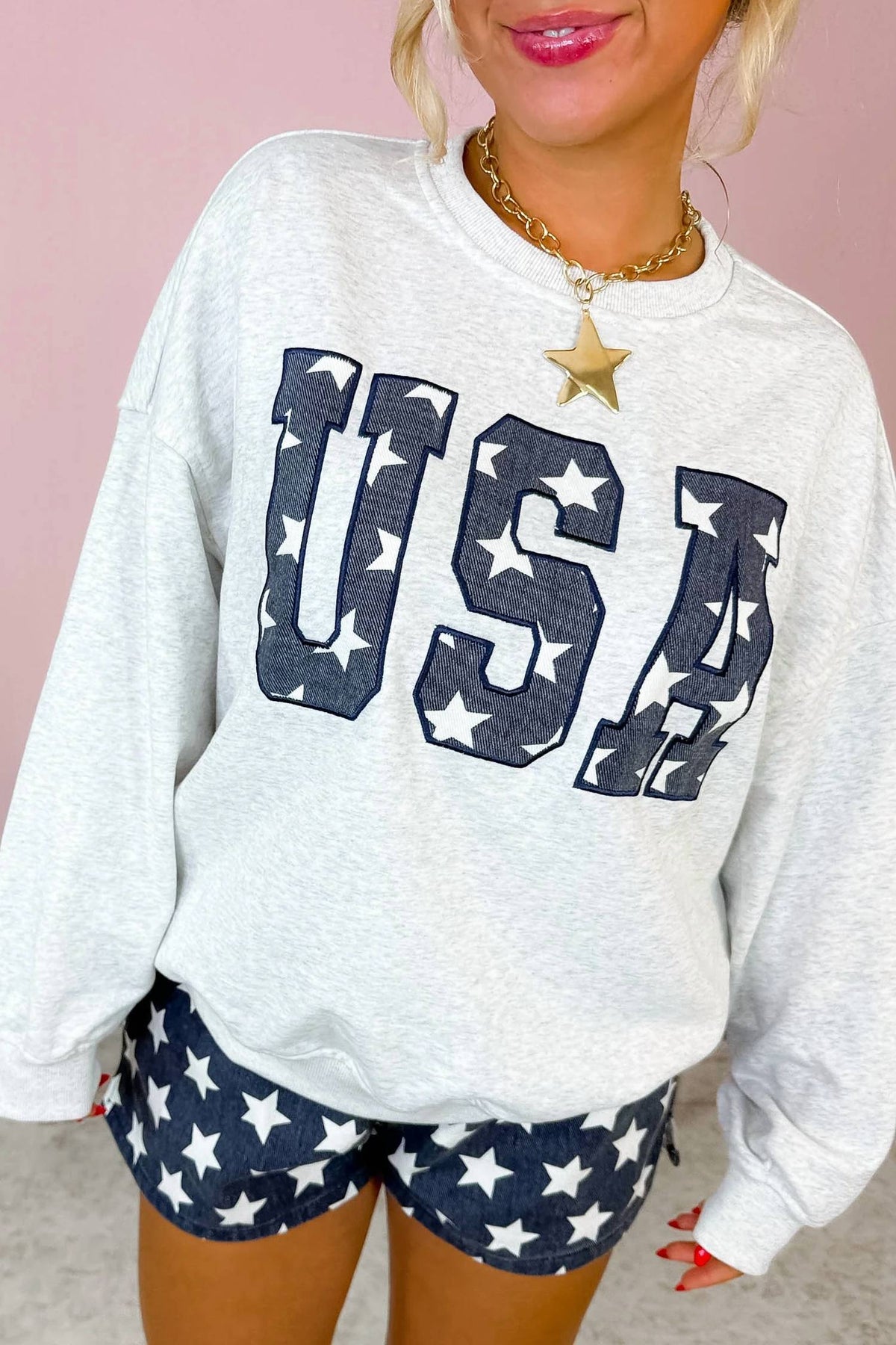 Party In The Usa Crewneck Top