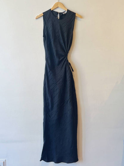 GATHERED CUTOUT MAXI DRESS