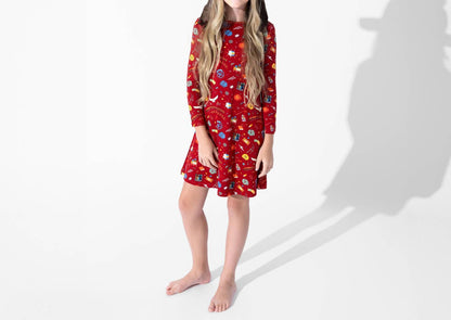 Hogwarts Express Bamboo Long Sleeve Dress