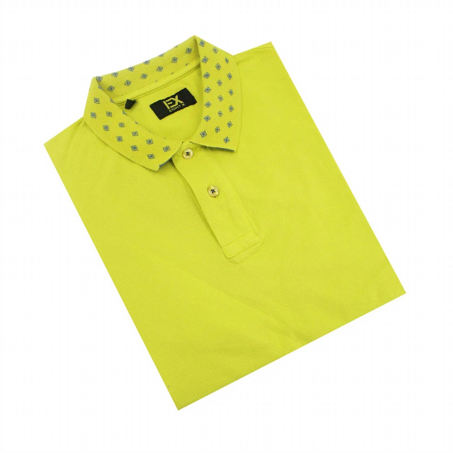Jacquard Polo With Double Sided Print Collar