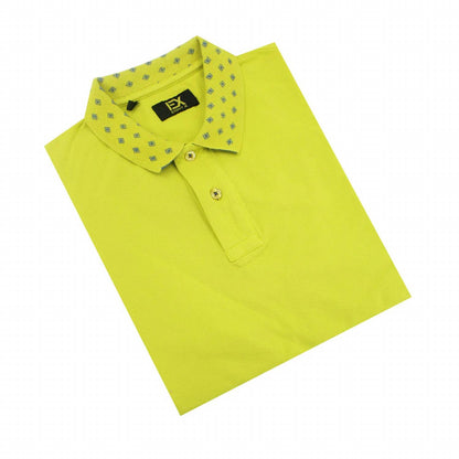 Jacquard Polo With Double Sided Print Collar