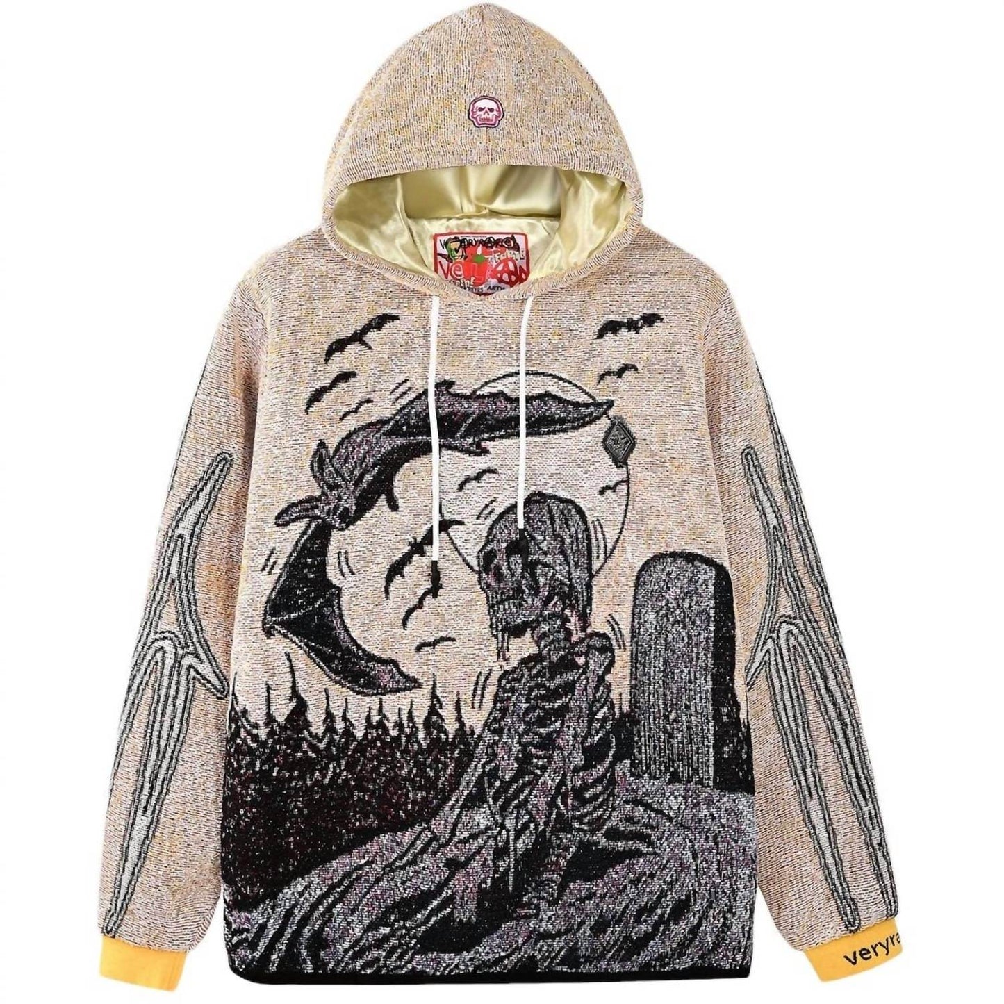 Very Rare - Men's Grave & Moon Hoodie - Rack Hunt