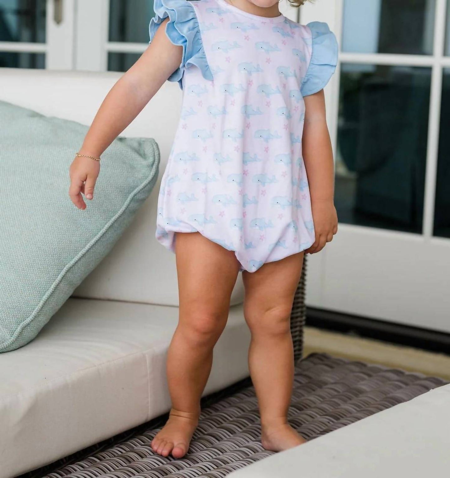 Girls Oh Whale Knit Blake Bubble