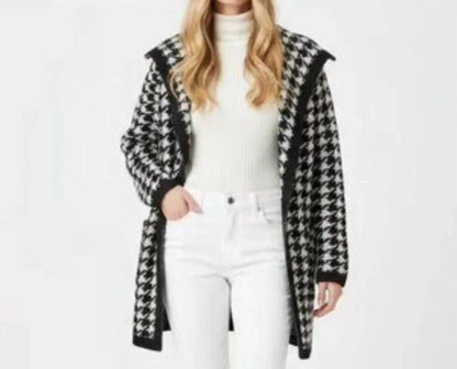 Herringbone Open Front Cardigan