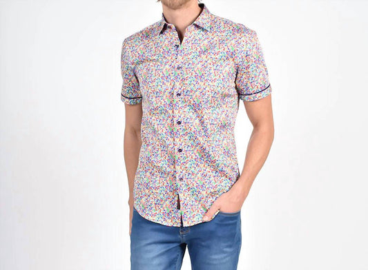 Rainbow Confetti Short Sleeve Shirt
