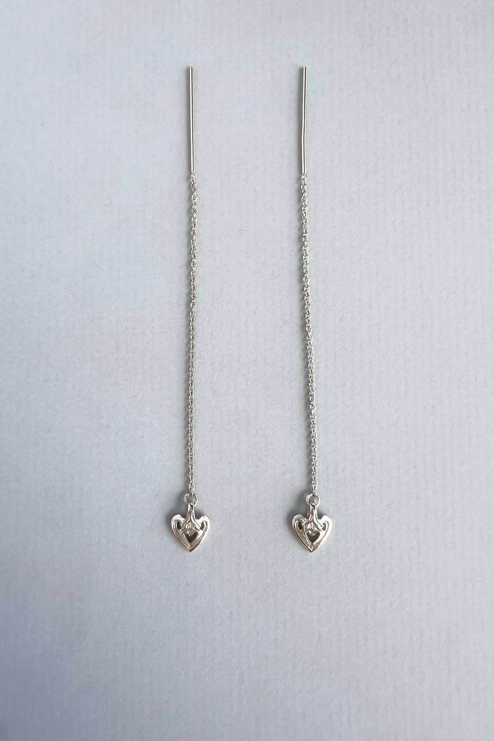 Astor & Orion - Women's Heart Threaders Earrings - Rack Hunt -