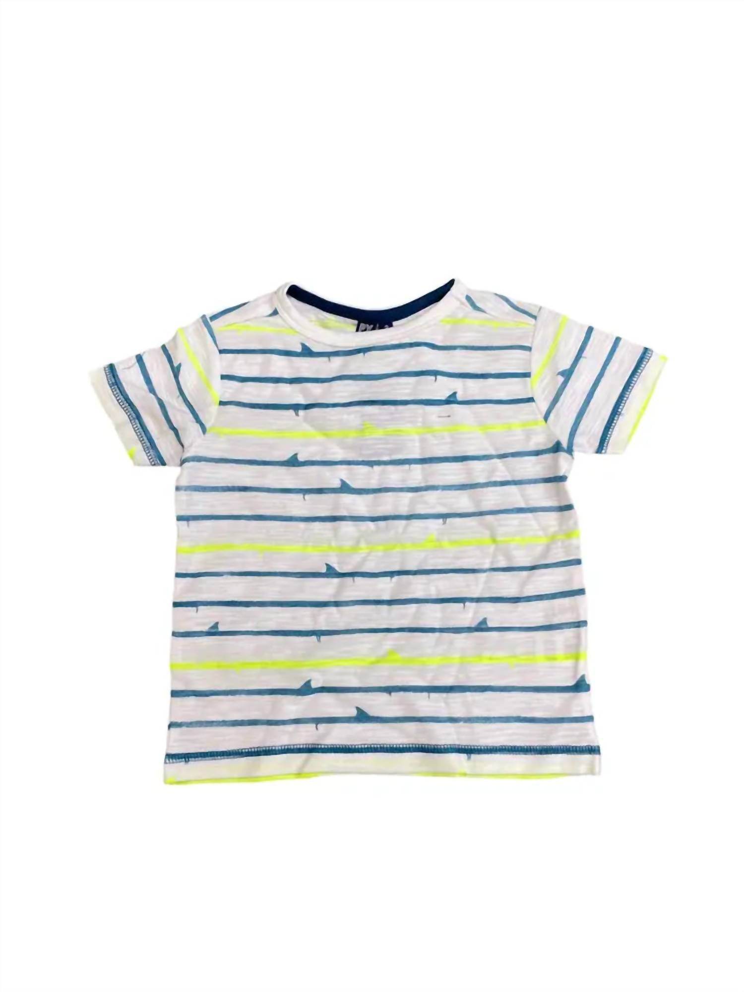 Bear Camp - Boy's Shark Fin Stripe Tee - Rack Hunt -