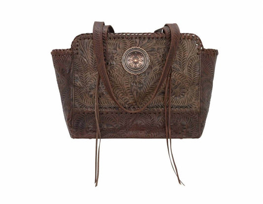 American West - Women's Secret Collection Zip Top Tote Bag With Compartment - Rack Hunt -