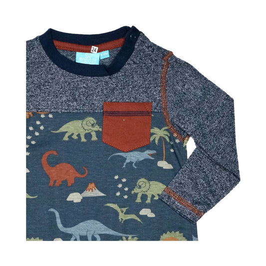 Boys Dino Pocket Romper