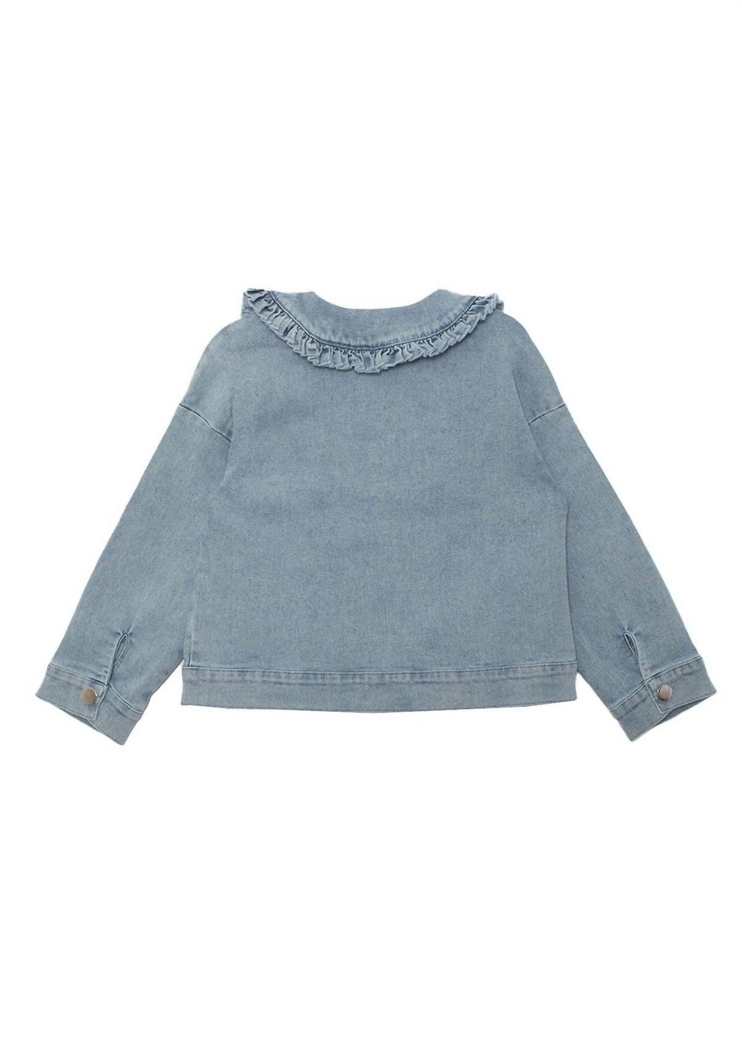 Kids' Denim Days Ruffled Collar Jacket