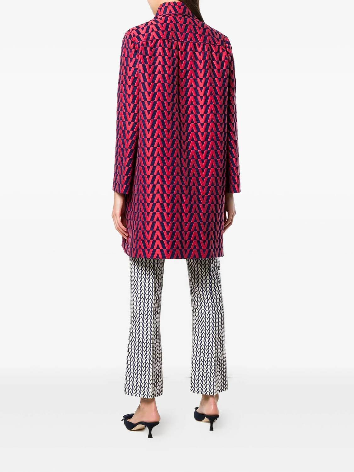 Valentino - Single Breasted Brocade Coat - Rack Hunt