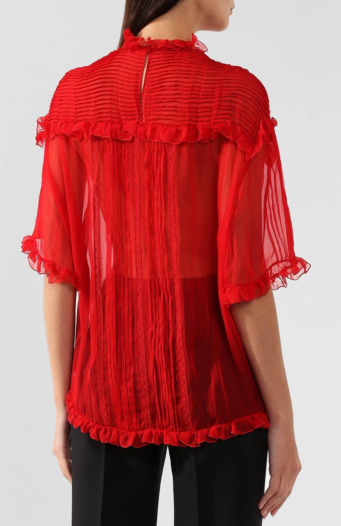 Valentino - Chiffon Ruffle Shirt - Rack Hunt