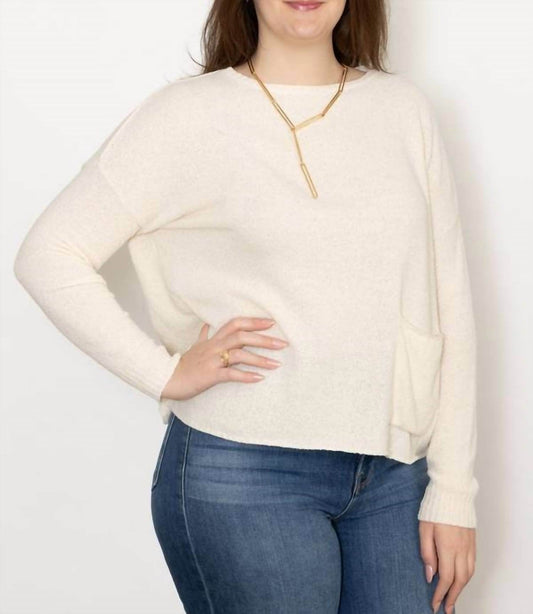 Ma'ry'ya - Boatneck Boucle Pullover Sweater - Rack Hunt -