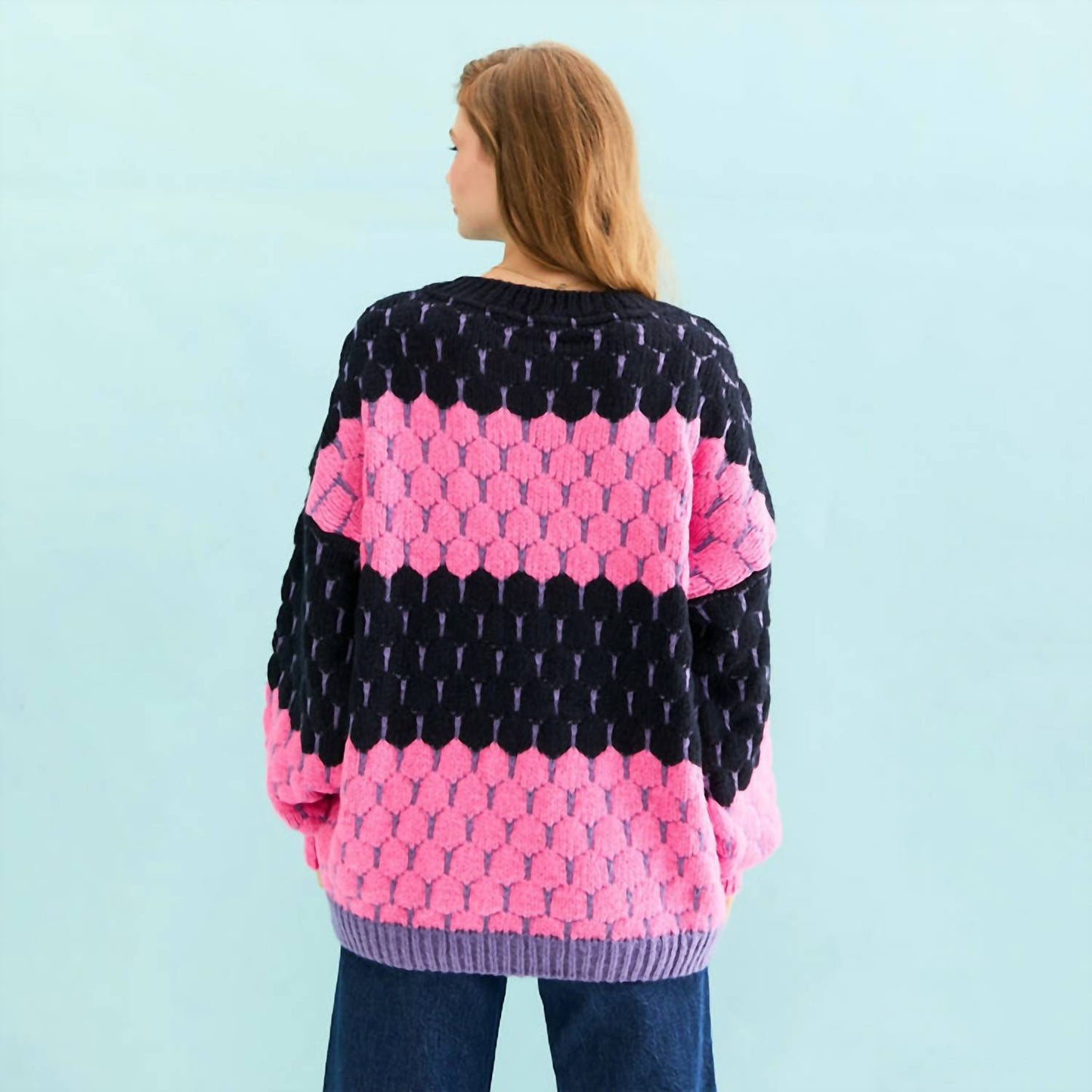Marissa Stripe Bubble Stitch Sweater