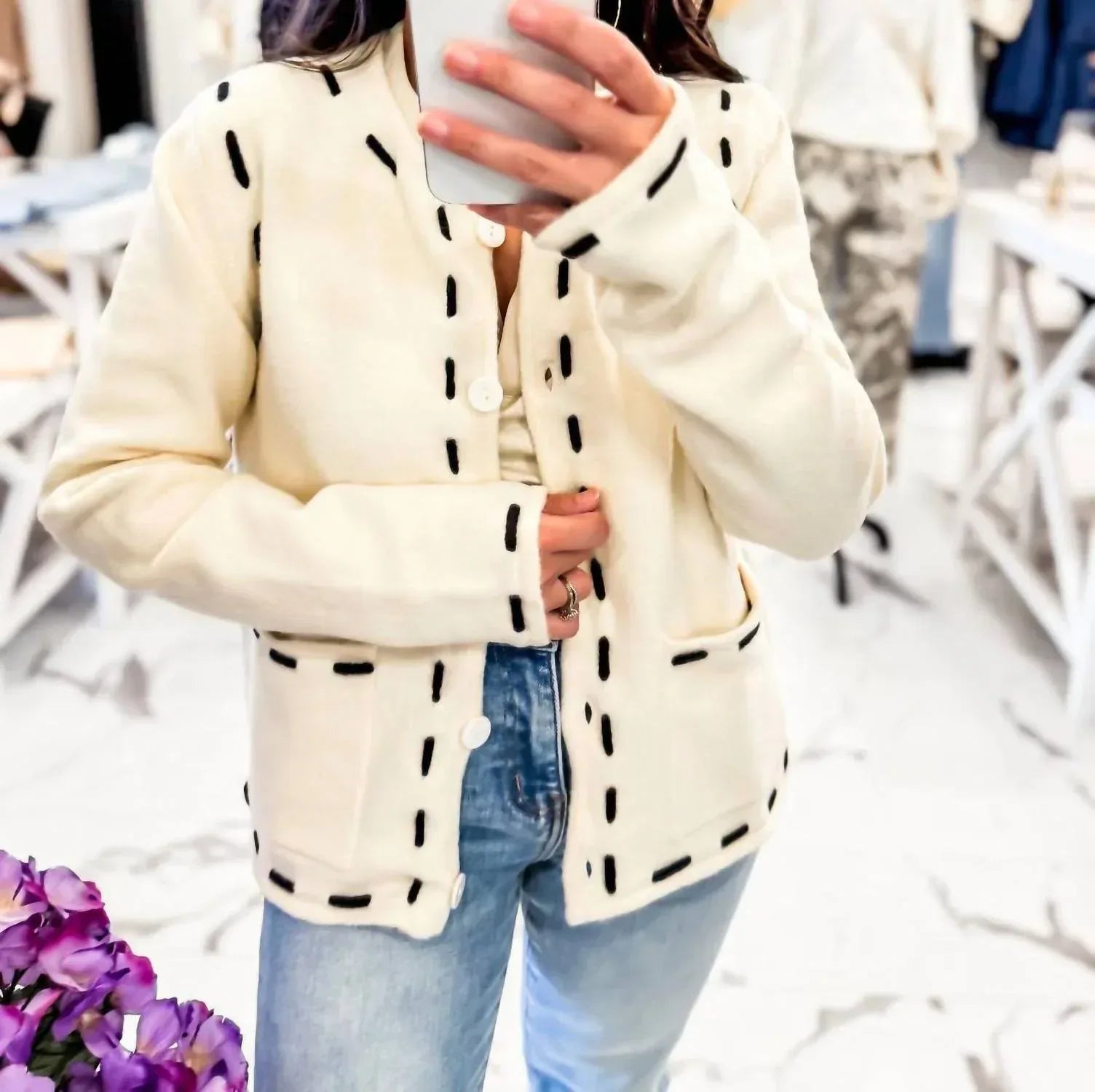Sunday Edition - Women's Birch Hollow Button Up Cardigan - Rack Hunt