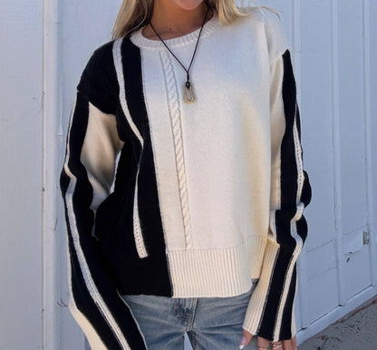 Talia Color Block Sweater