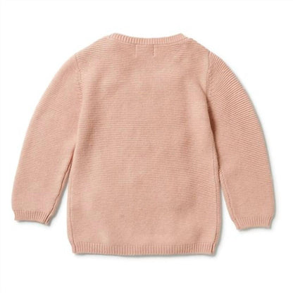 Girl's Knit Cable Sweater
