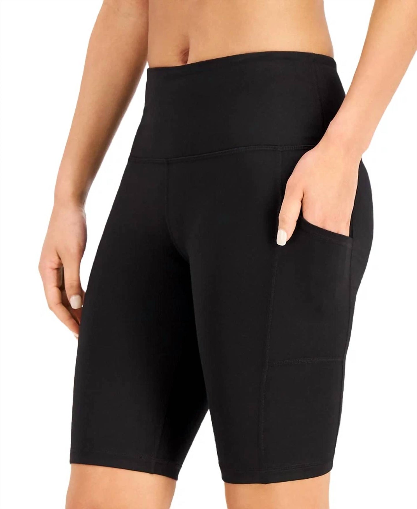 Ideology Womens Activewear Side-Pocket Bike Shorts