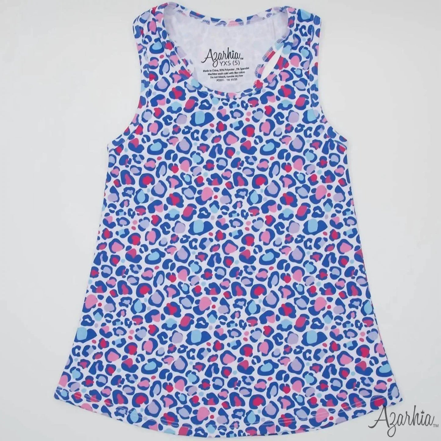 Azarhia - Girl's Leopard Chic Racerback Tank - Rack Hunt
