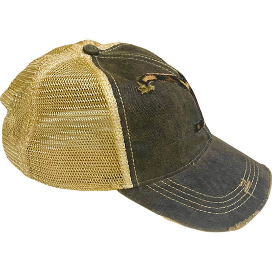 South Texas Treasures - Distressed Yellowstone Trucker Cap - Rack Hunt -