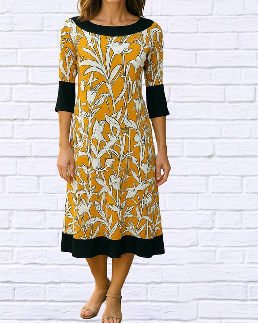 Women's Boat Neck Shift Dress