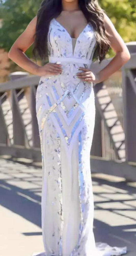 V Neck Gown