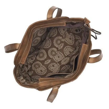 American West - Women's Cow Town Zip Top Tote Bag - Rack Hunt
