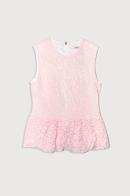 Fil Coupe Dot Sleeveless Bubble Top