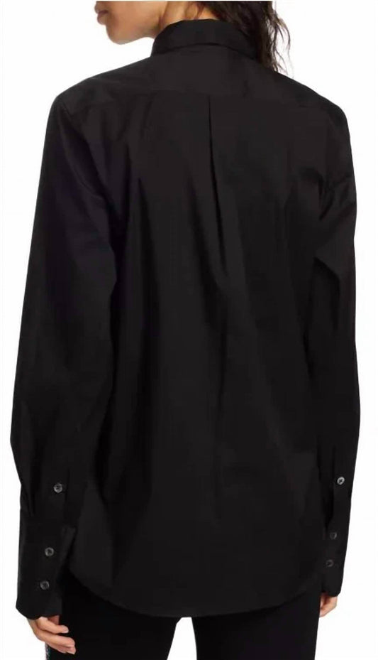 Libertine - Modern Toile Collarless Tunic Blouse Shirt - Rack Hunt -