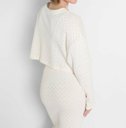 Long Sleeve Crochet Top