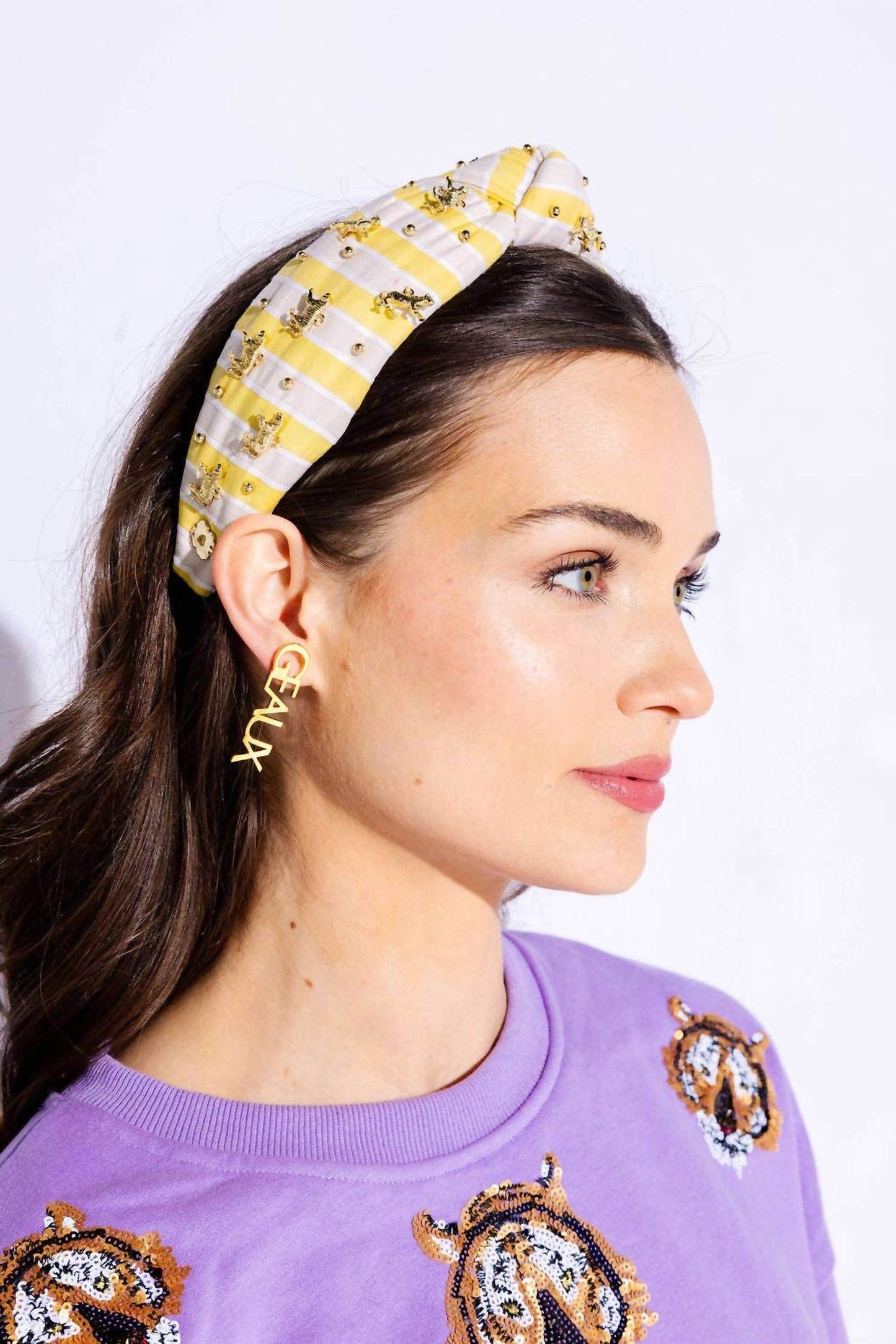 Hello Edie - Striped Tiger Knot Headband - Rack Hunt