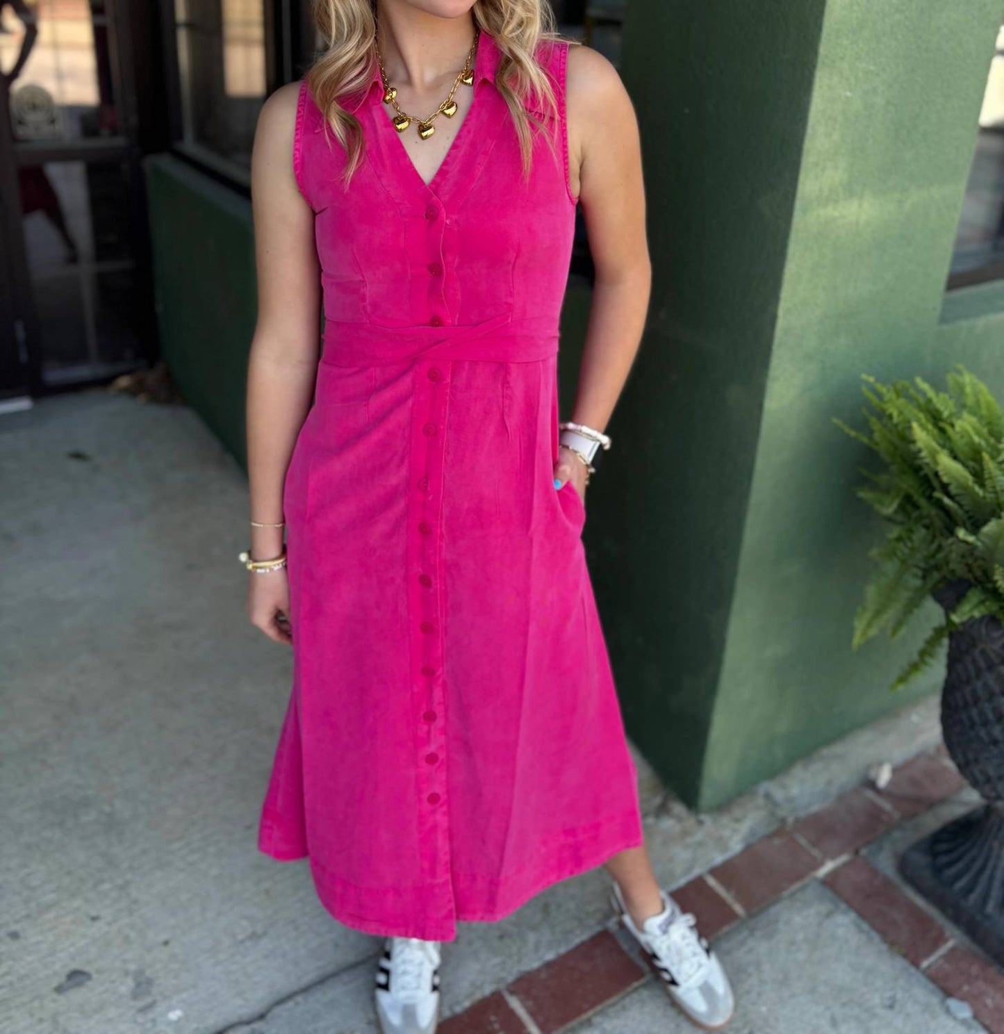 Belted Maxi Dress