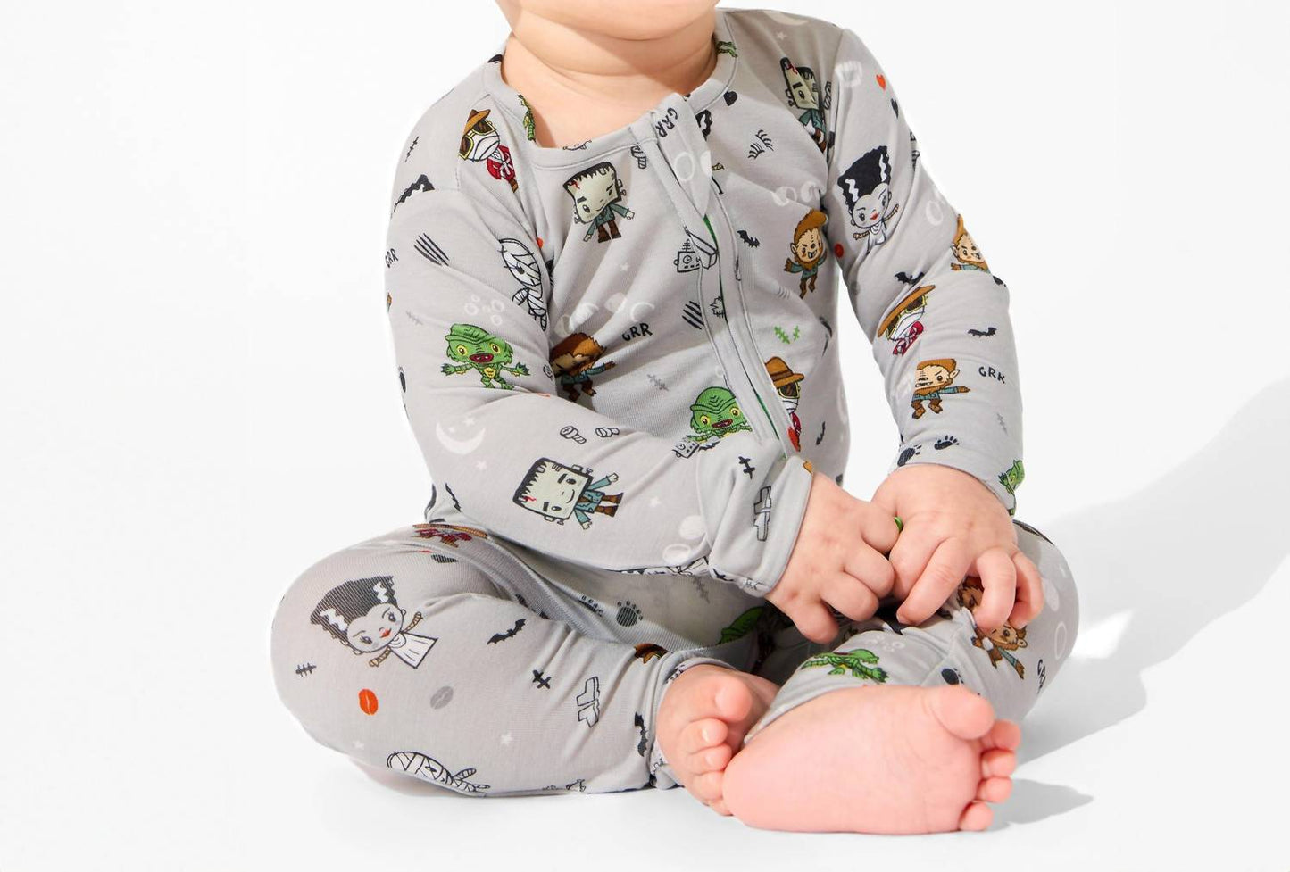 Little Monsters Bamboo Convertible Footie