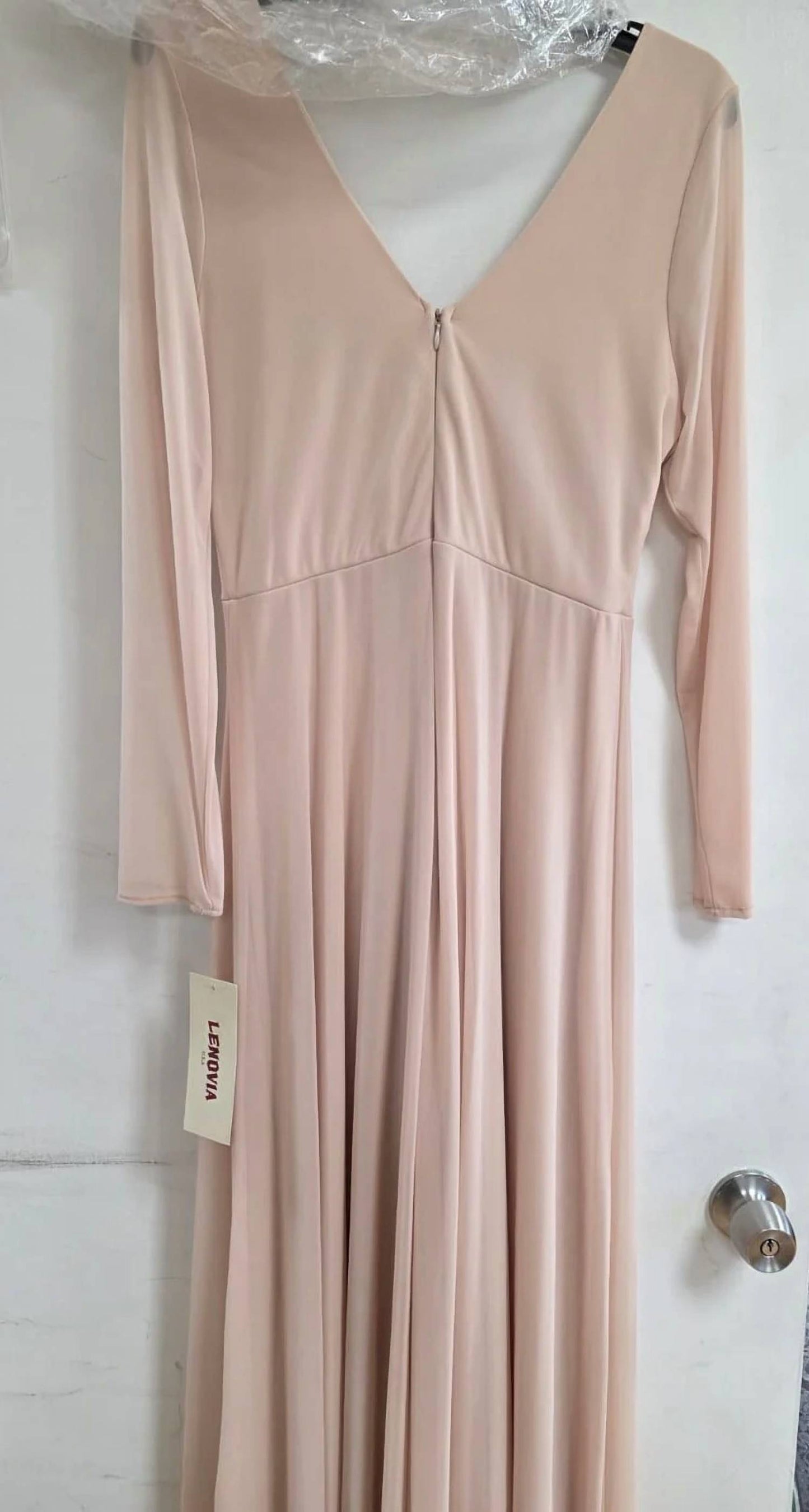Long Sleeve Sheer Mother Of The Bride Dress