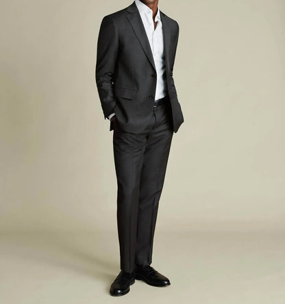 Charles Tyrwhitt - Natural Stretch Twill Suit Pants - Rack Hunt
