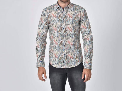 Rain Forest Leaves Button Down Shirt