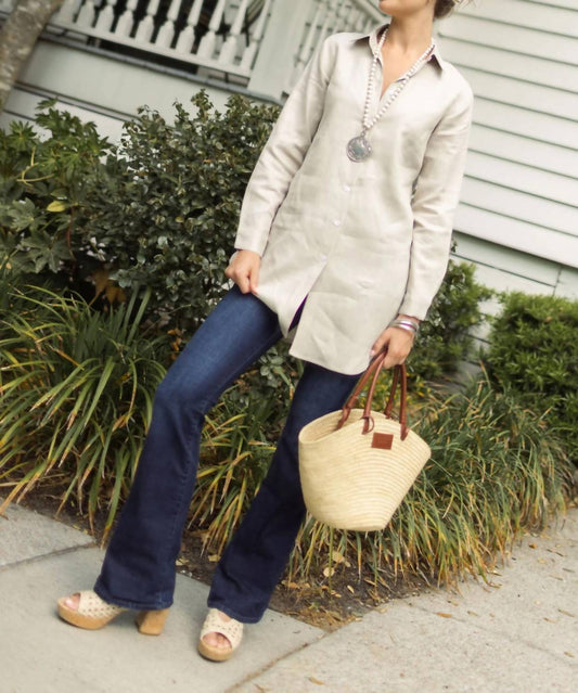 Christina Linen Tunic Top