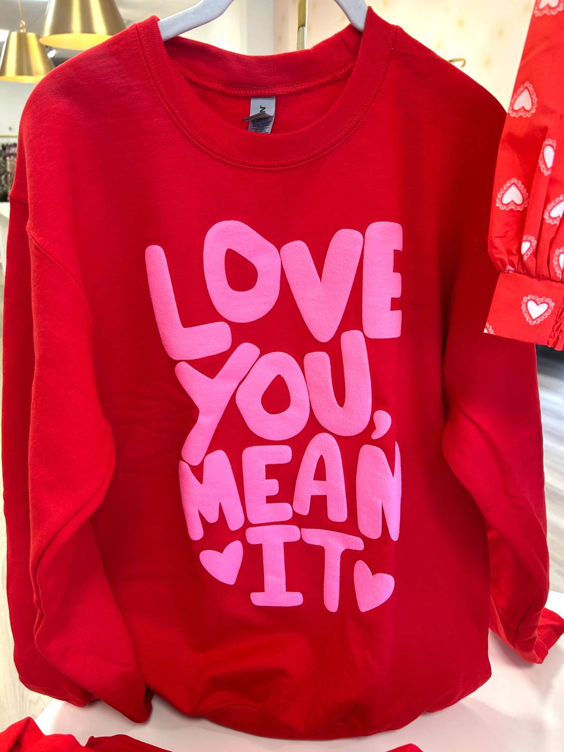 Love You Long Sleeve Sweatshirt