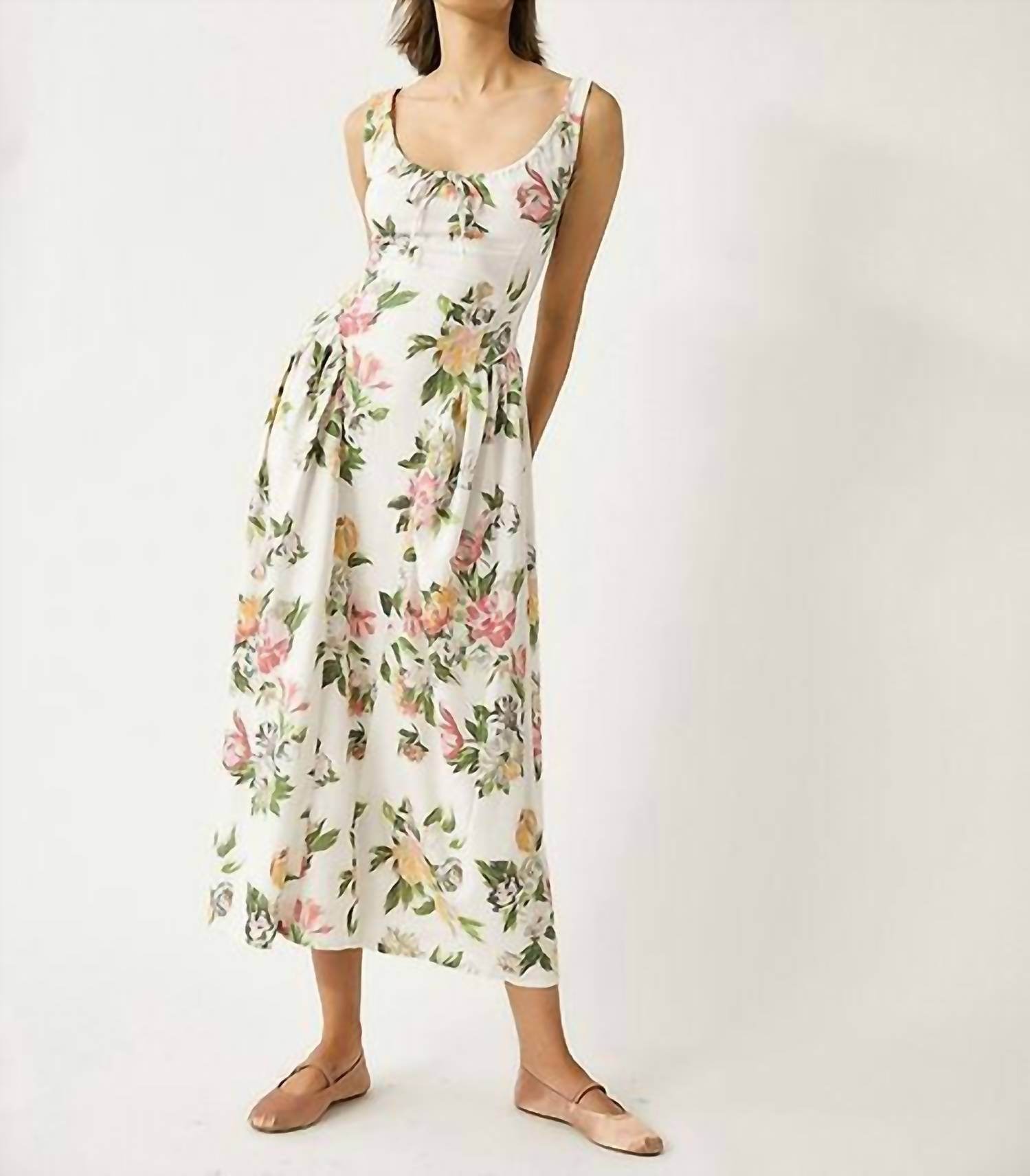 Taft Clothing - Women's Shisha Linen Floral Maxi Dress - Rack Hunt -