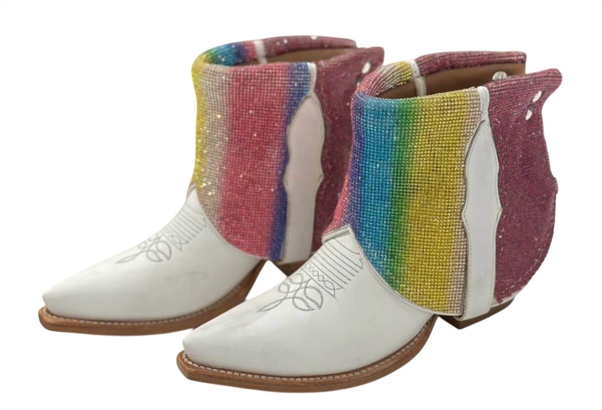 Canty - Women's Crystal Leather Boots - Rack Hunt