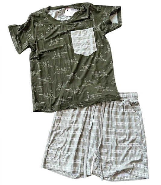 Boy's Thomas Trains Bamboo Youth T-shirt & Shorts Set