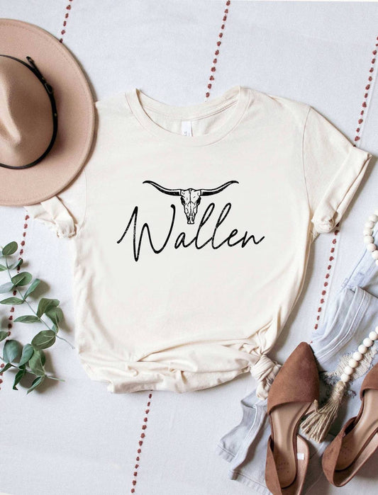 Women's Wallen Skull Graphic Jersey Tee