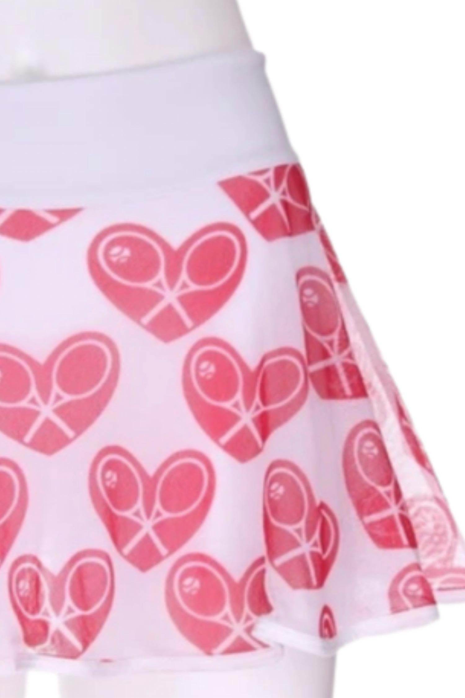 Love Love Tennis - Women's Limited Mid Hearts Love Skirt - Rack Hunt