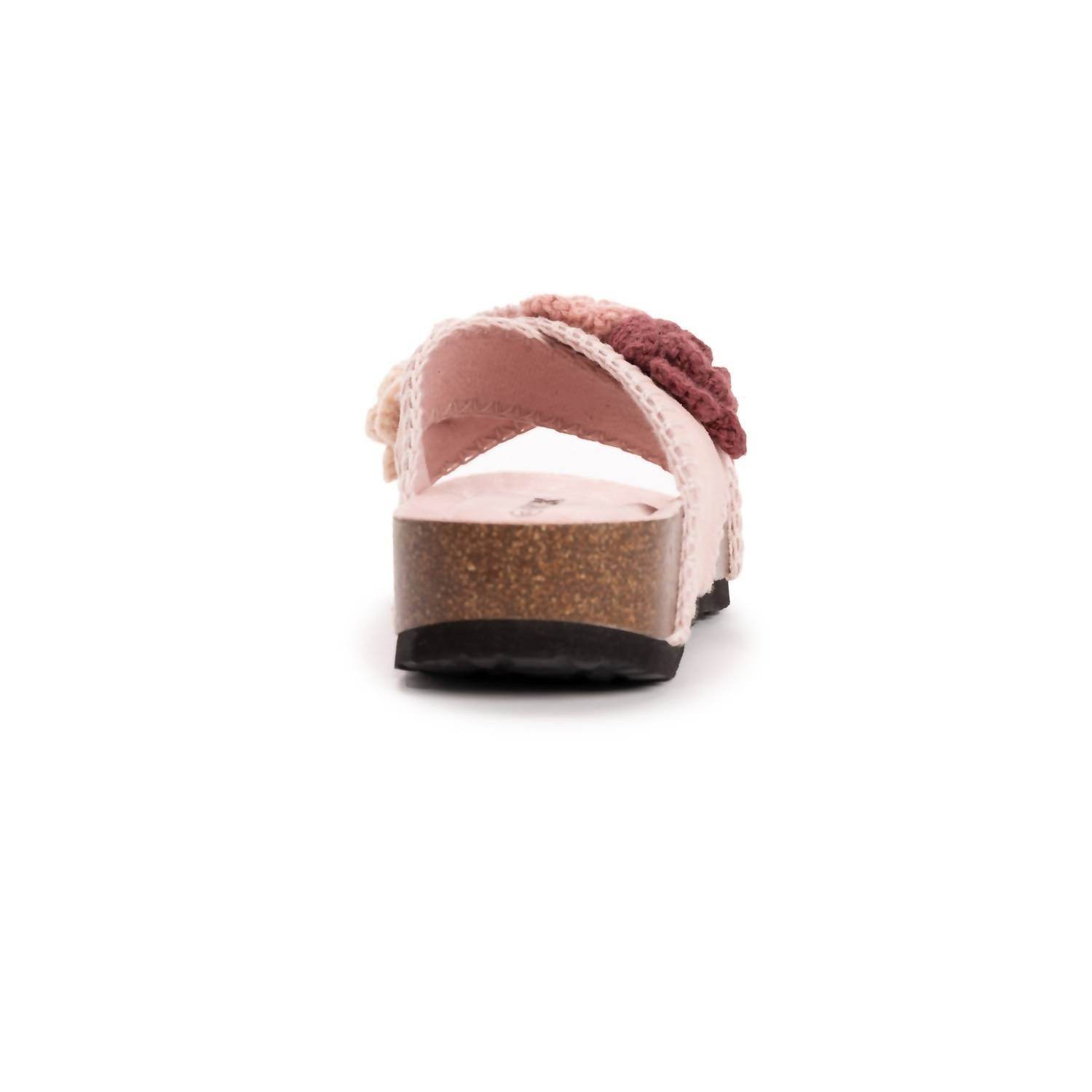 Muk Luks - Women's Penelope Crochet Floral Cross Strap Sandal Slide - Rack Hunt -