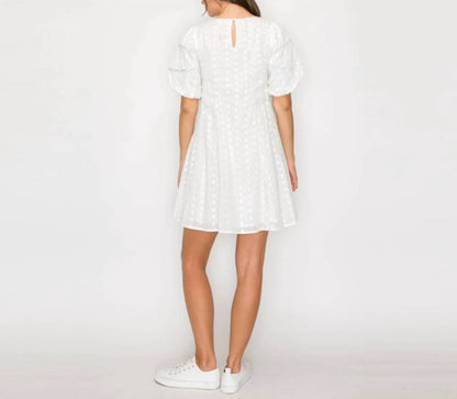 Cotton Eyelet Mini Dress