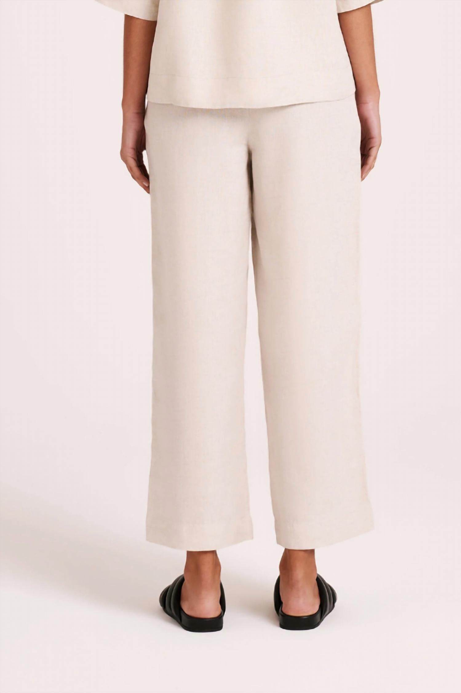 Nude Lucy - Lounge Linen Crop Pant - Rack Hunt