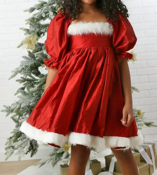 Ooh! La, La! Couture - Faux Fur Trimmed Santa Baby Doll Onesie - Rack Hunt